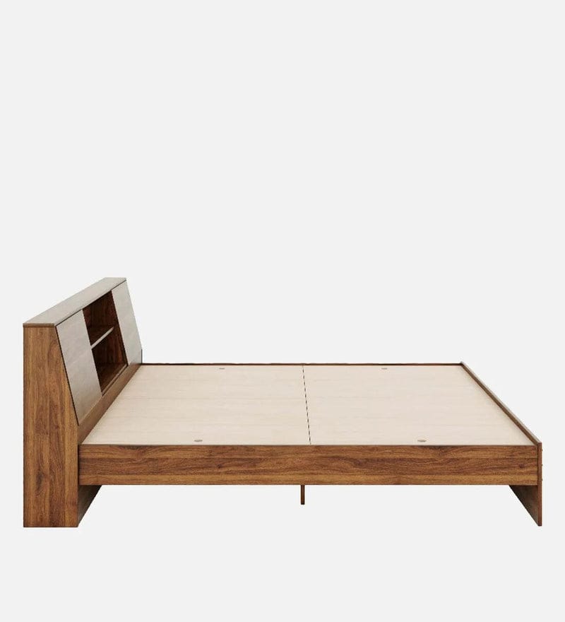 Denz King Size Bed In Columbian Walnut Colour