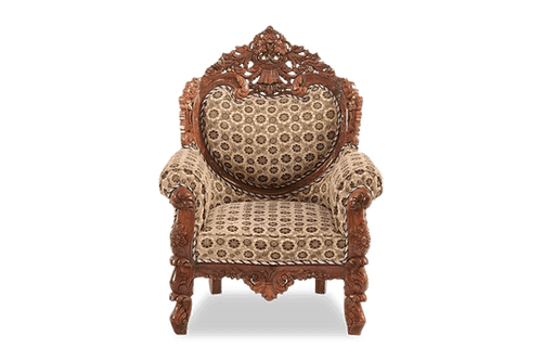 Solid Wood Czar Carved Sofa Set