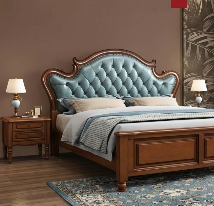 Sheesham Wood King Size Bed