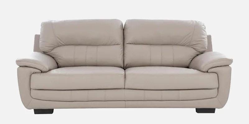 Leather 3 Seater Sofa in Cream Colour